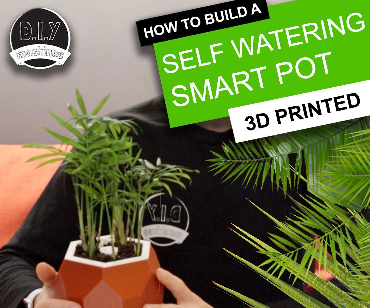 Automatic Smart Plant Pot - (DIY, 3D Printed, Arduino, Self Watering, Project)