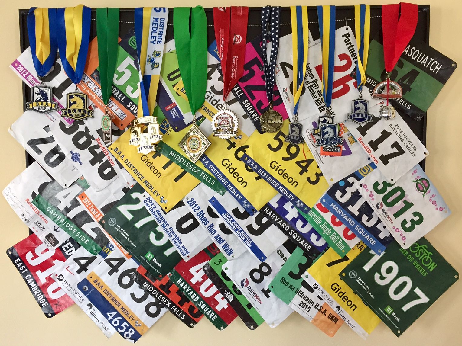 Race Bib Display 4 Steps (with Pictures) Instructables