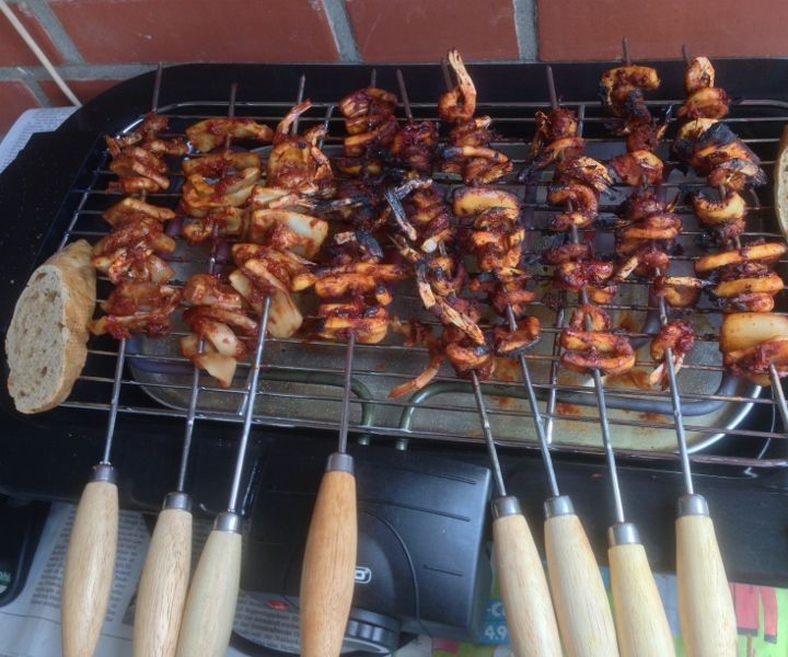 Barbecued Honey Seafood