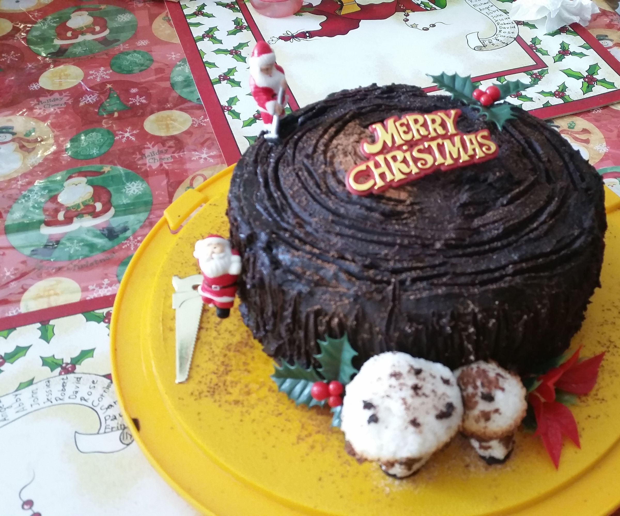 Chocolate Spice Cake (Christmas Log)