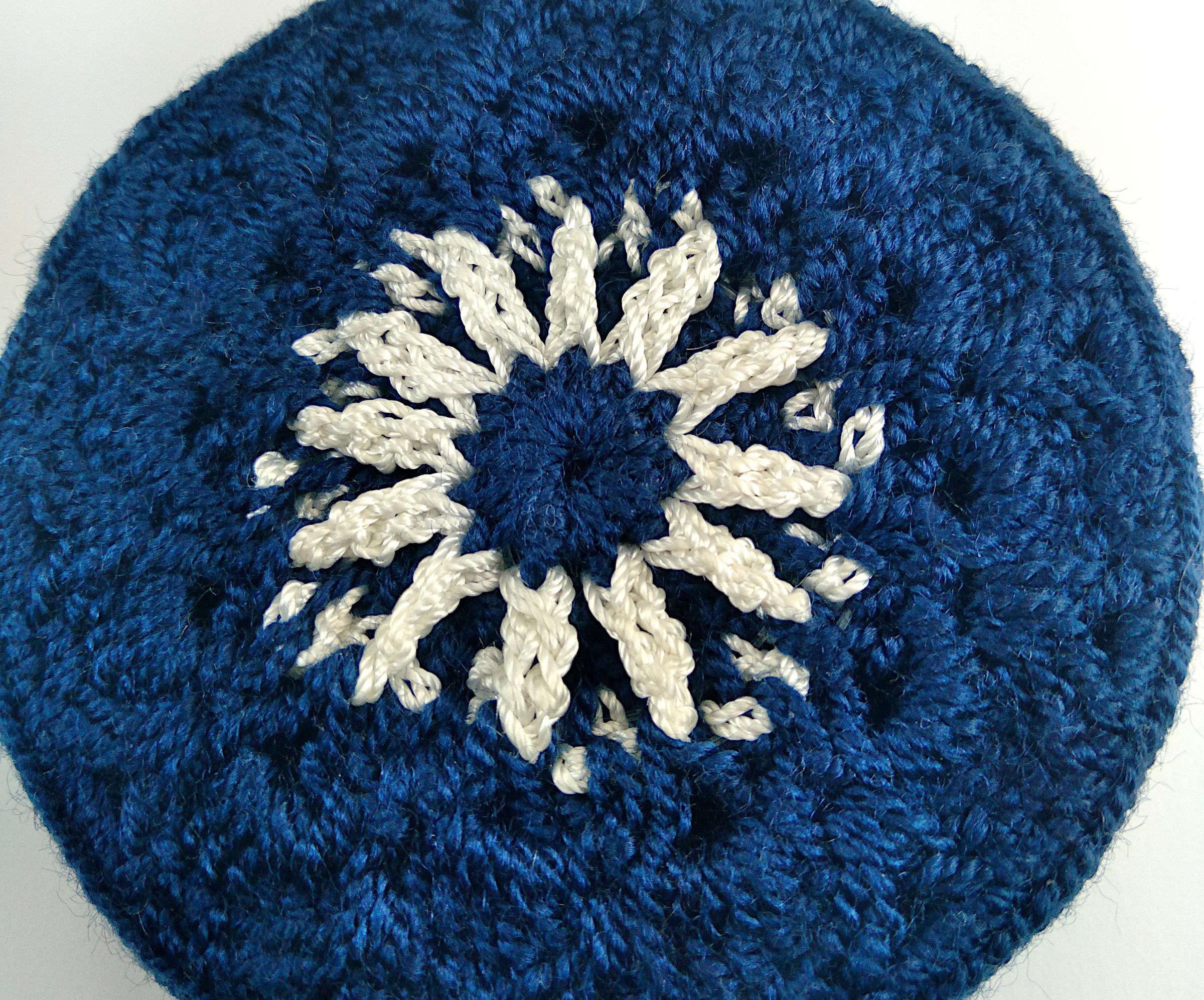 Crochet Round Box With Openwork Top