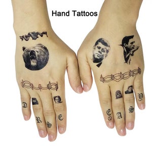 Apply Tattoos to Face, Neck, Hands and Arms