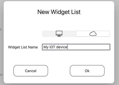 Create the First Widget List