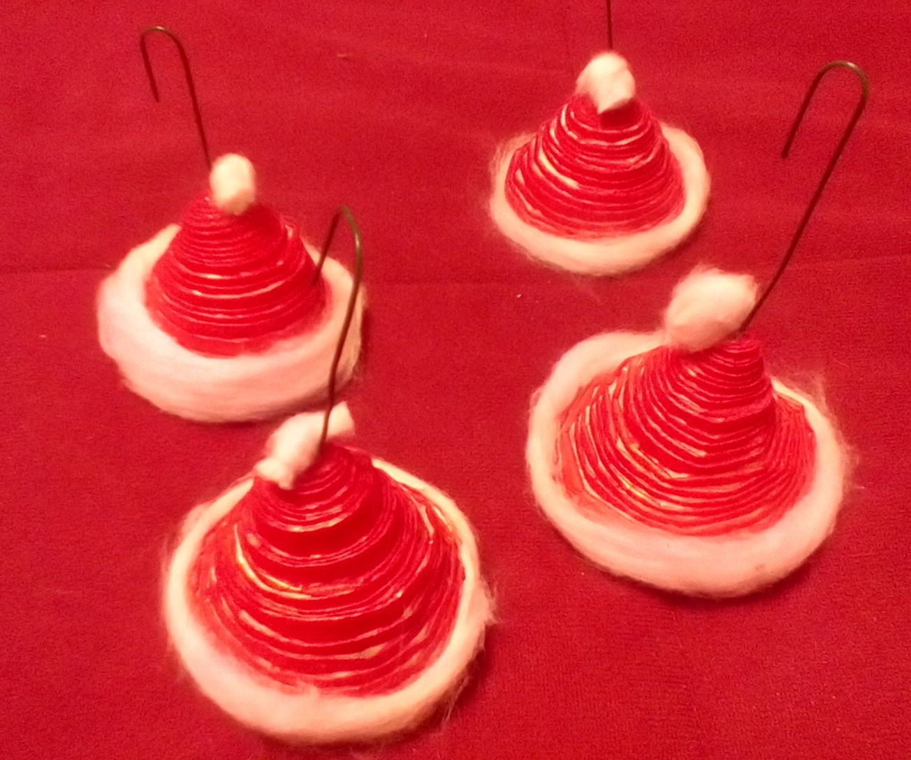 Paper Santa Hat Ornament