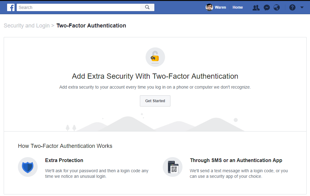 Two-Factor Authentication Settings