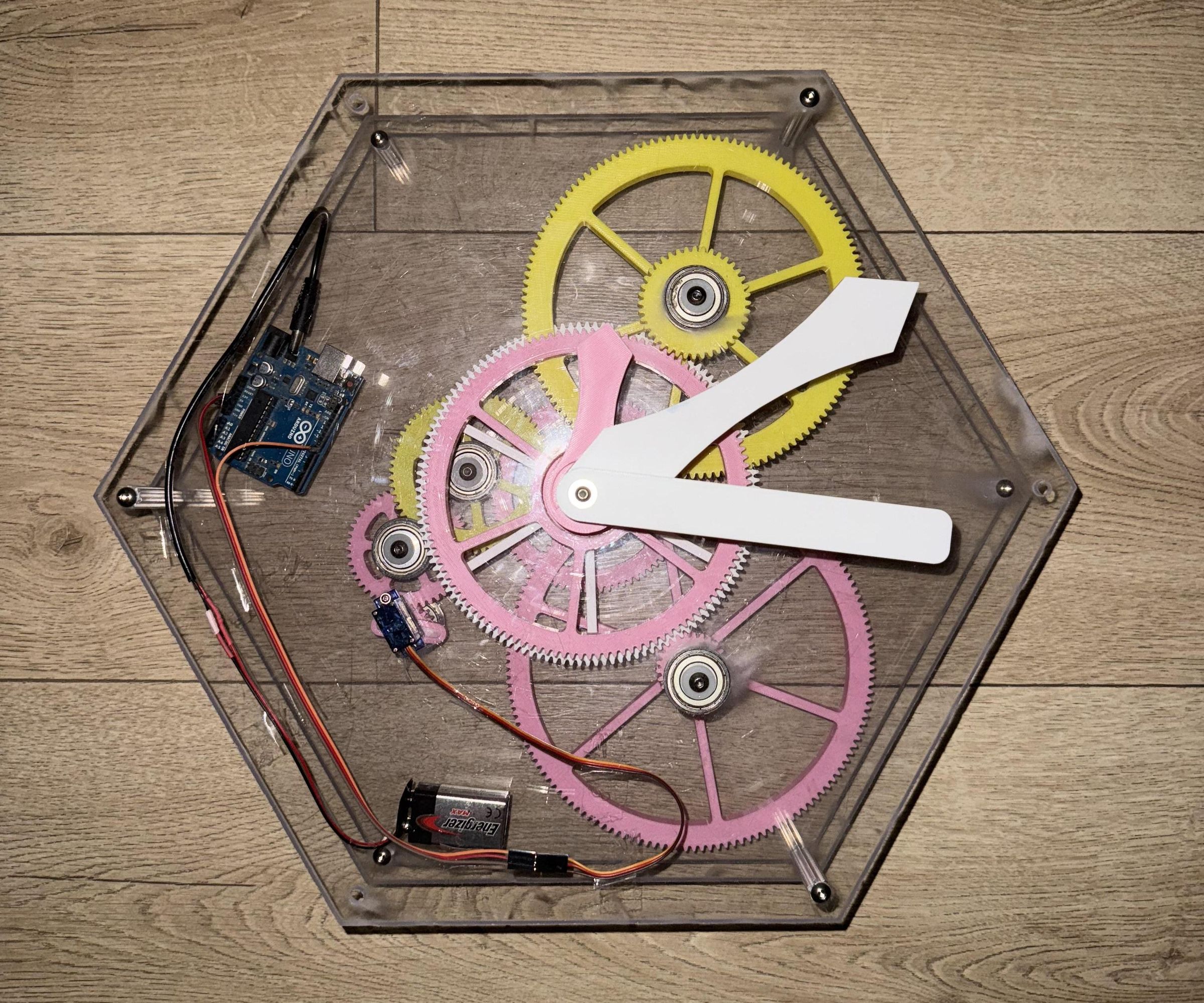 DIY 3D Printed Electromechanical Clock