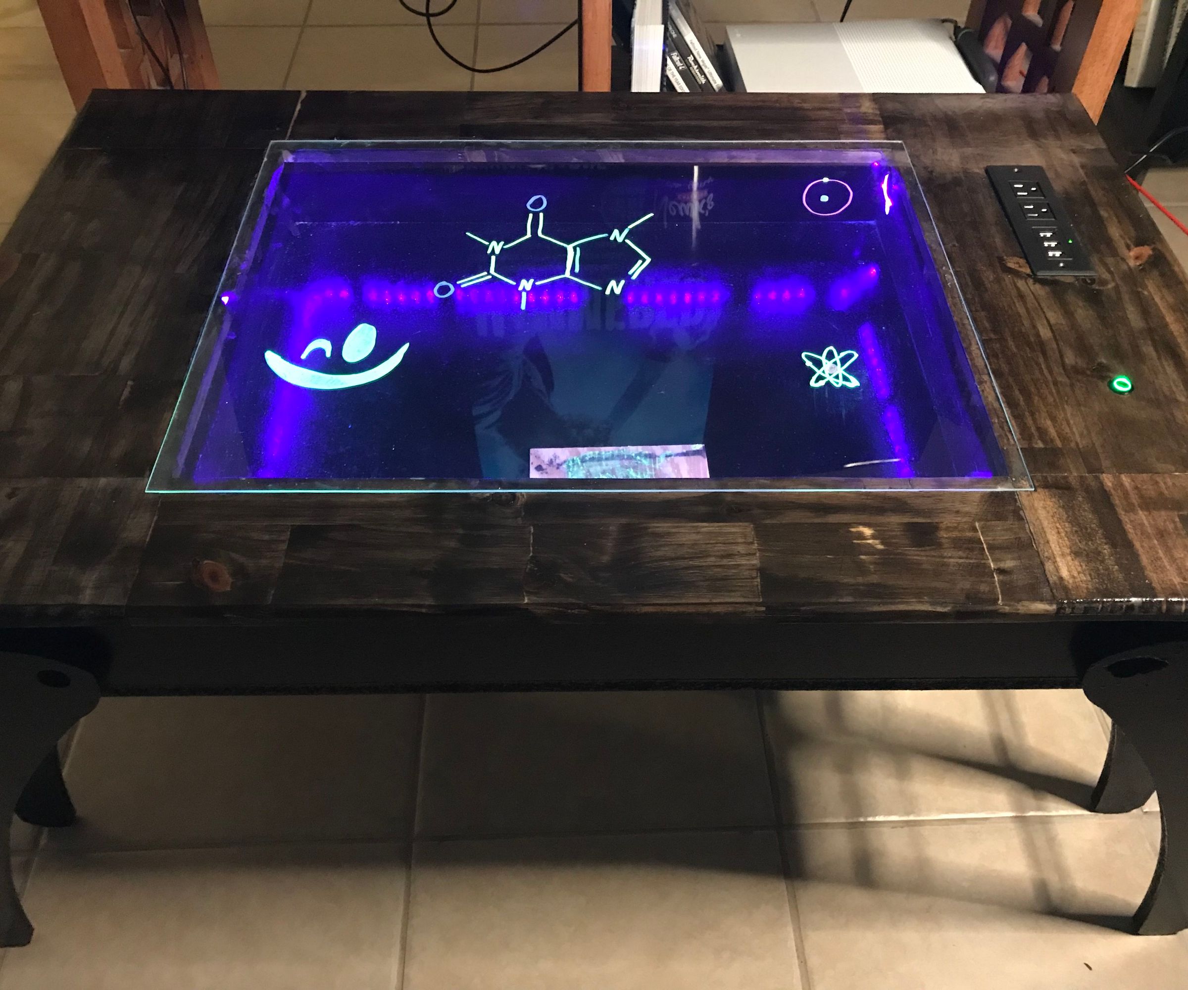 Lightboard Coffee Table and Art Display
