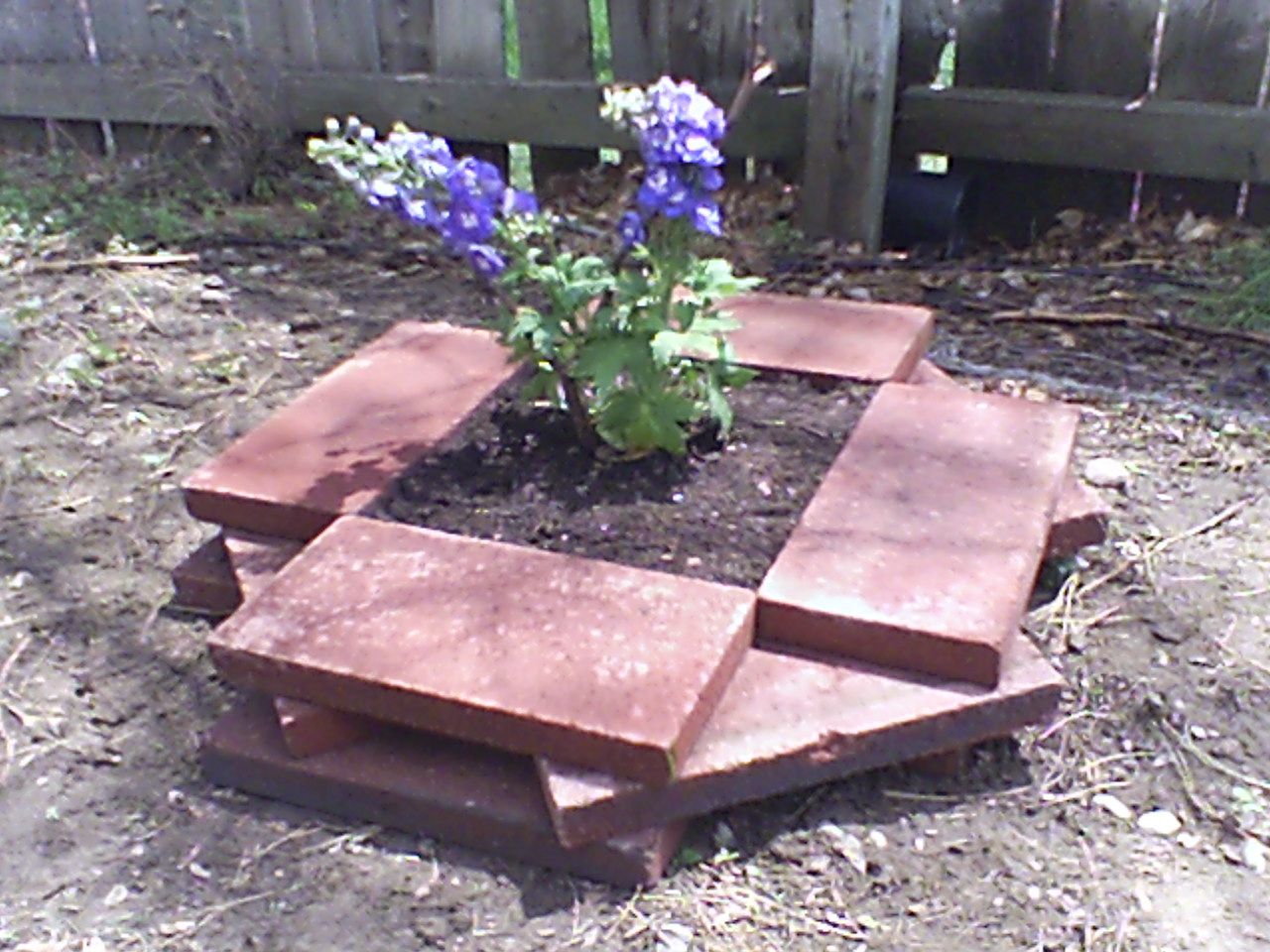 Easy Brick Planter Box