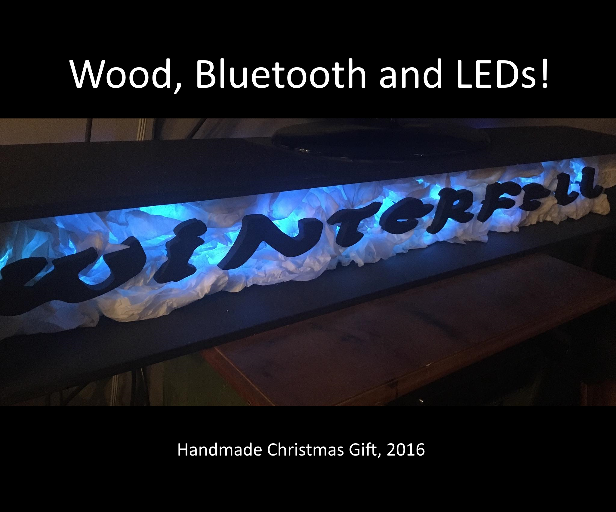Wood, Bluetooth and RGB LEDs!