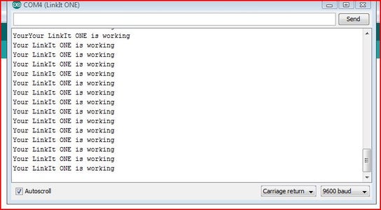 Test the Serial Window