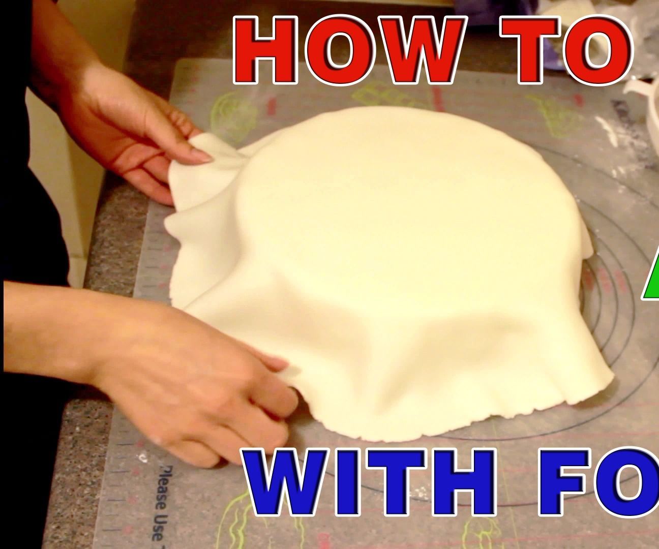 How to Cover Round Cake With Fondant Sugar Paste