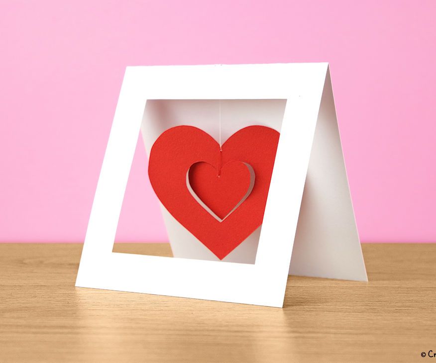 Twirly heart mobile card tutorial