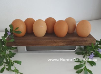 Reclaimed Wood or Pine Egg Holder