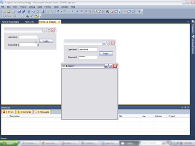 How to Make a Login Form in Visual Basics 2010