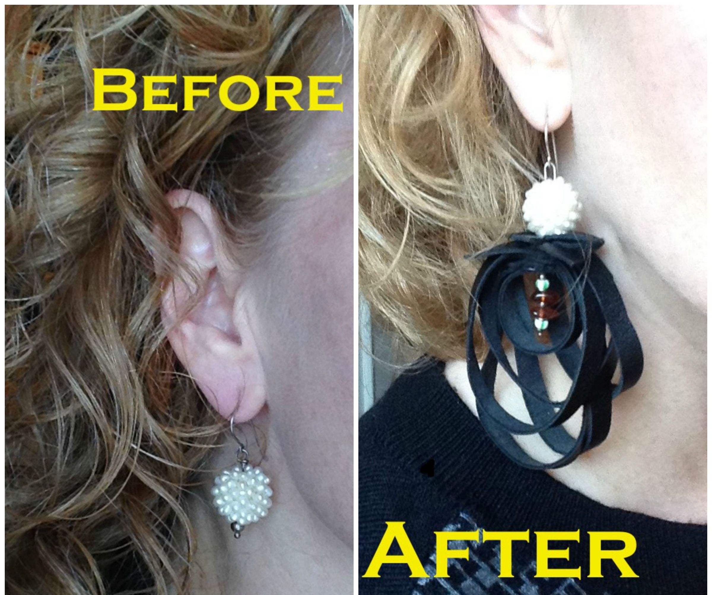 Leather Loop Earring Remake