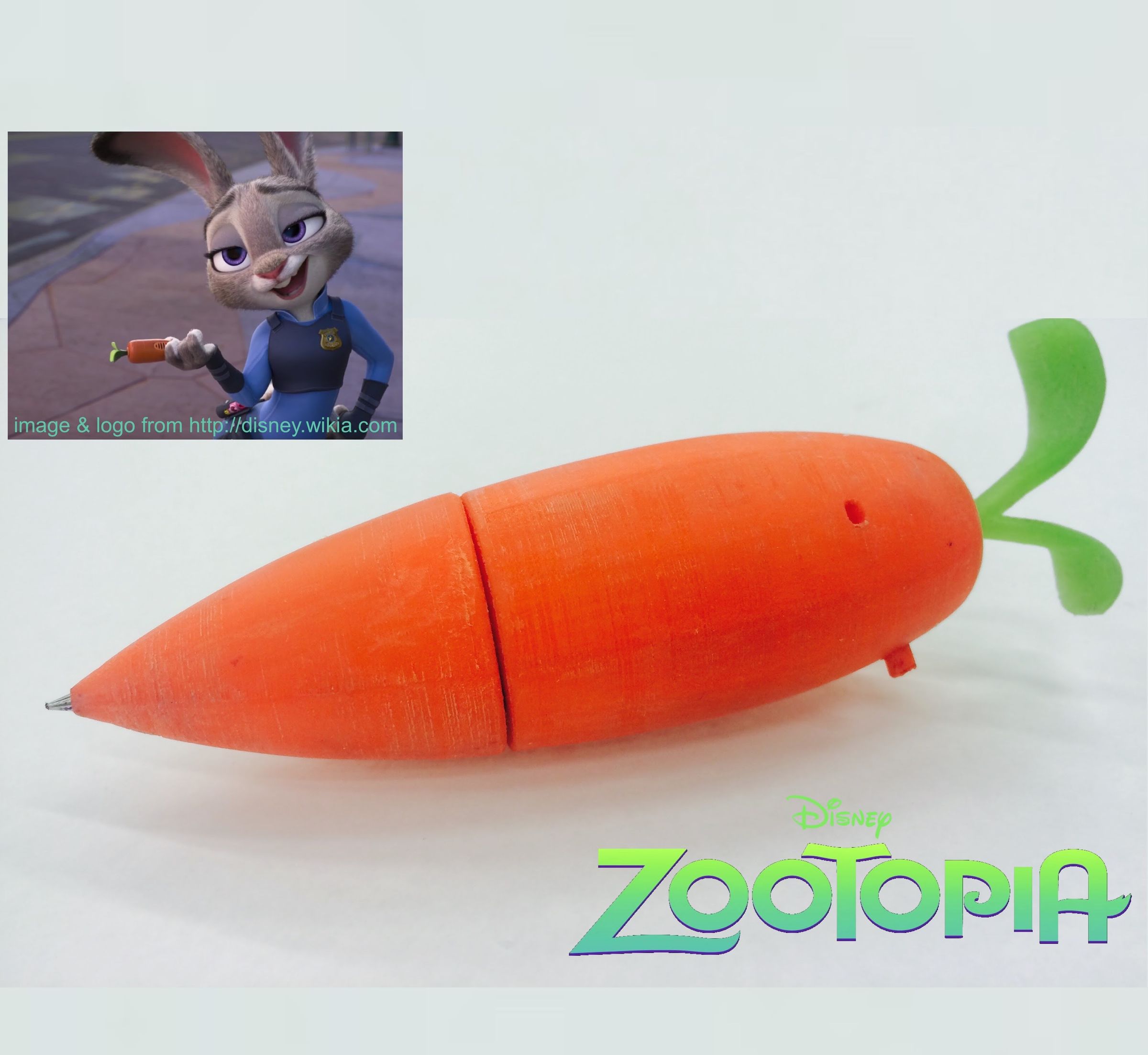 Zootopia(Disney) Judy's Carrot Recorder Pen 7 Steps (with Pictures