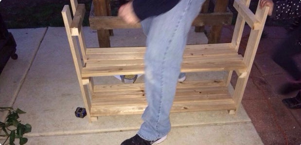 Wooden Shoe Rack