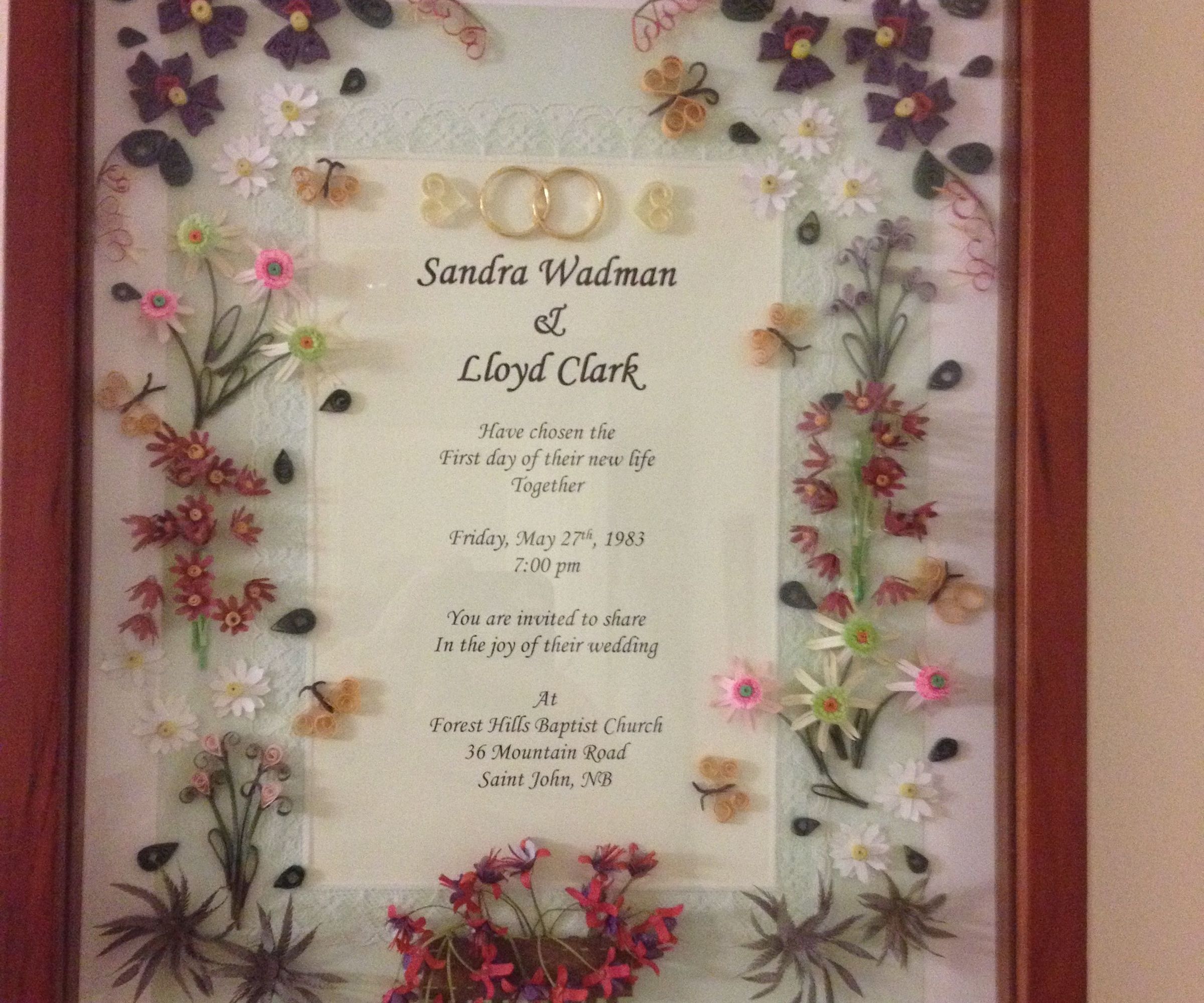 Quilled Wedding Invitations