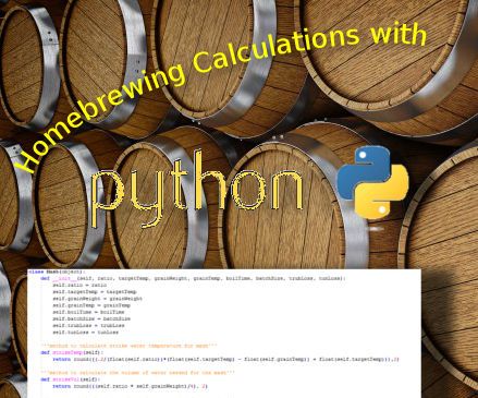 Homebrewing Calculations Using Python!