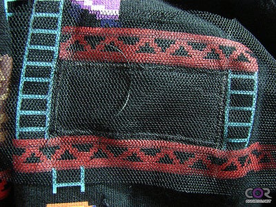 Sewing the Mesh Net Fabric On