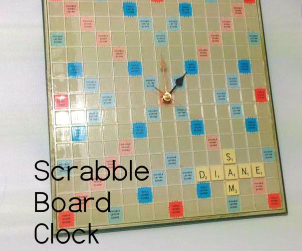 Personalised Scrabble Board Clock
