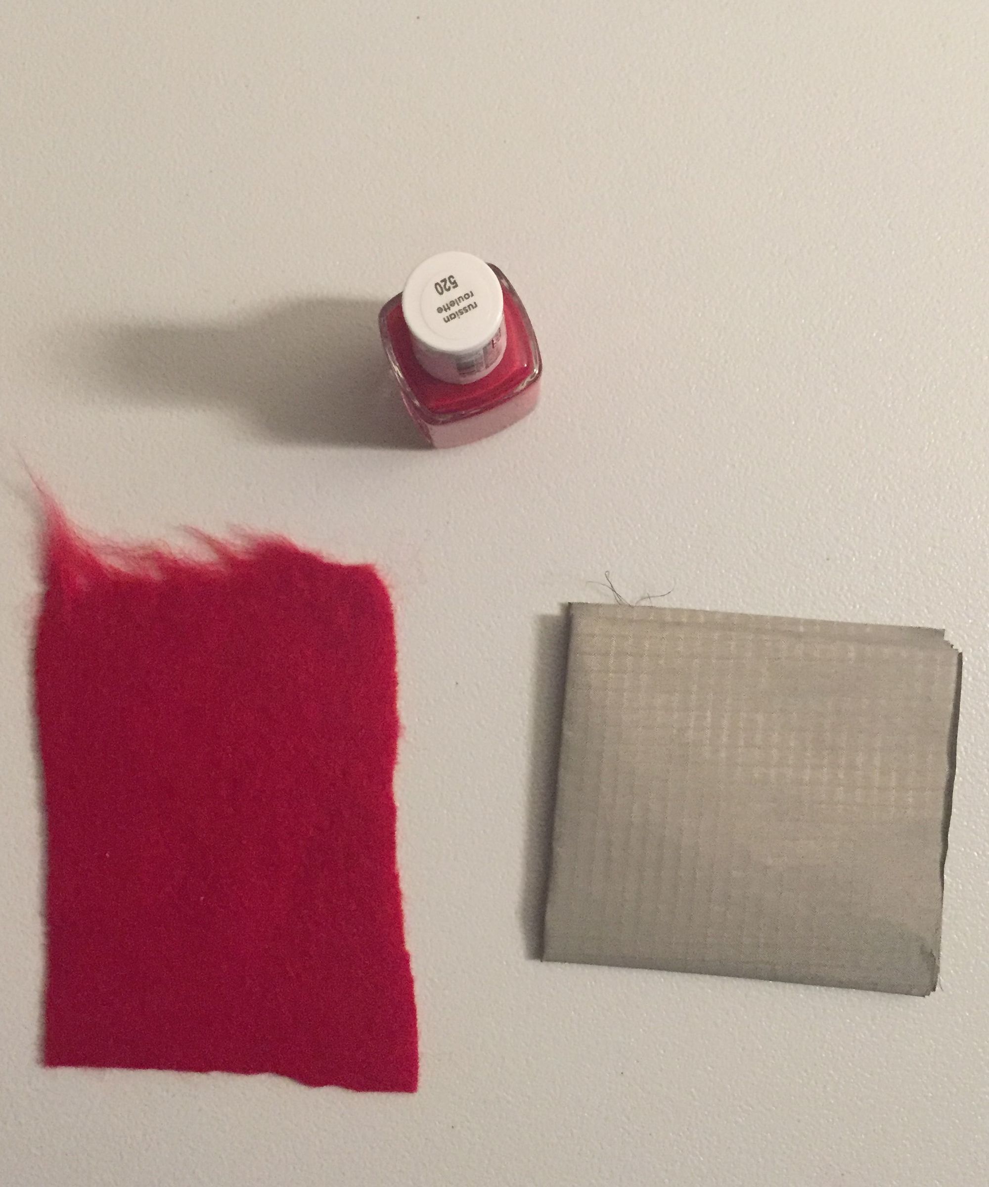 Using Nail Polish to Insulate Conductive Fabric