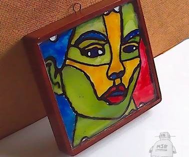 Backlit Faux Stained-Glass Picture