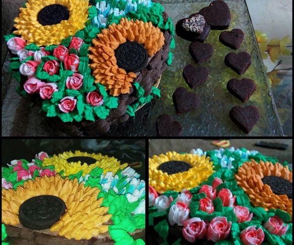 Flower Basket Cake