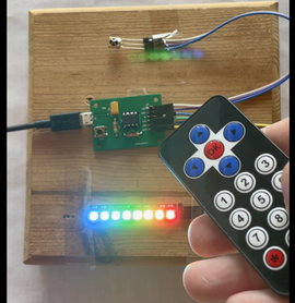 Lighting a NeoPixel Ring or NeoPixel Stick With IR Receiver and Remote ...