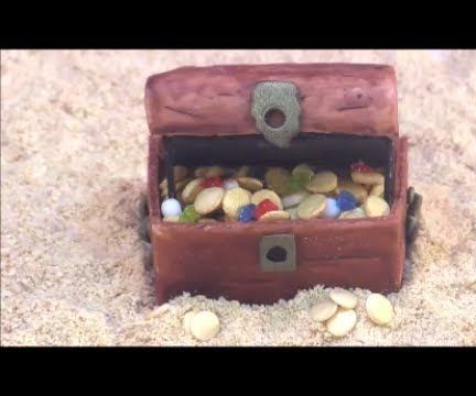 DIY Pirate Treasure Chest Cake Topper
