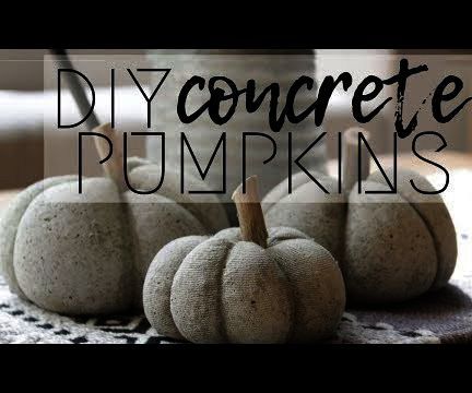 How to Make Concrete Pumpkins for Only $1