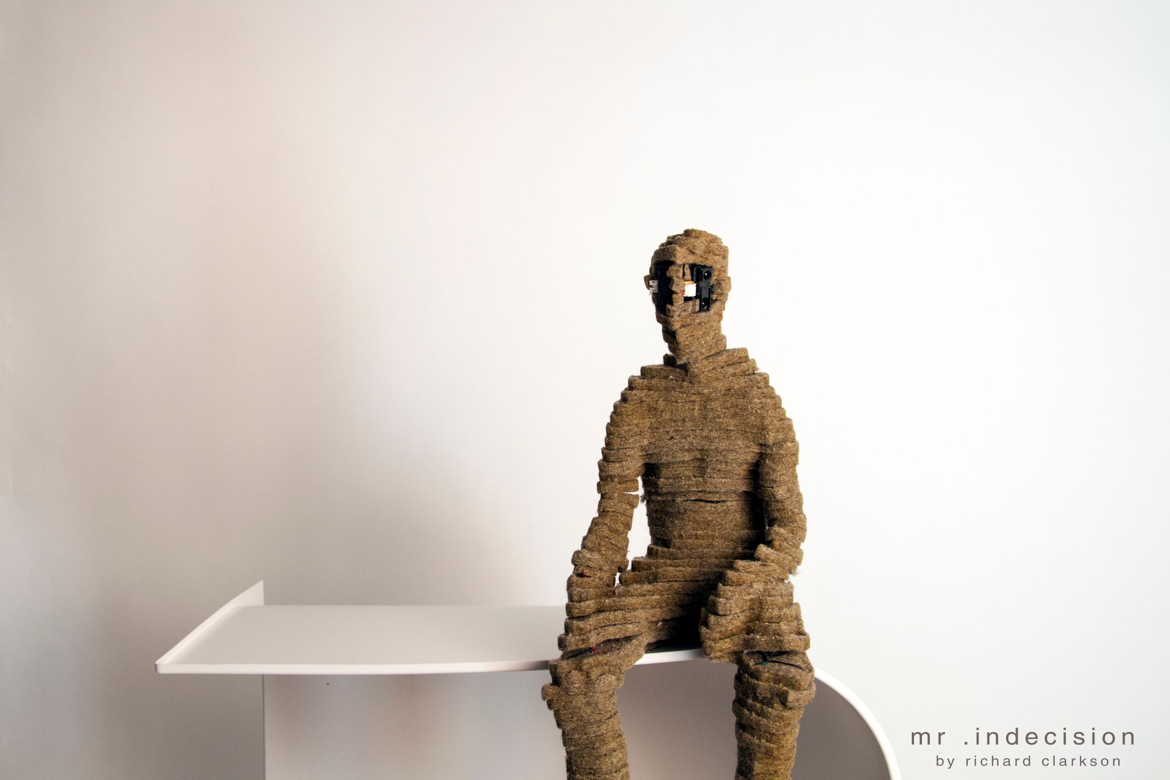 Mr. Indecision - a Small Felt Version of Yourself That Turns Its Head and Looks at You.