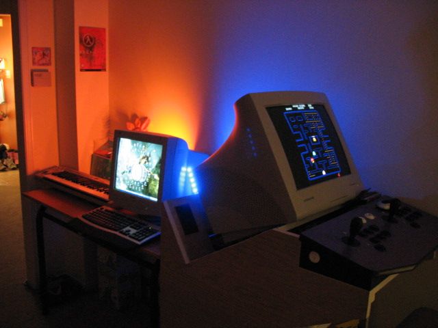 Arcade Cabinet With Ambient Light Effects