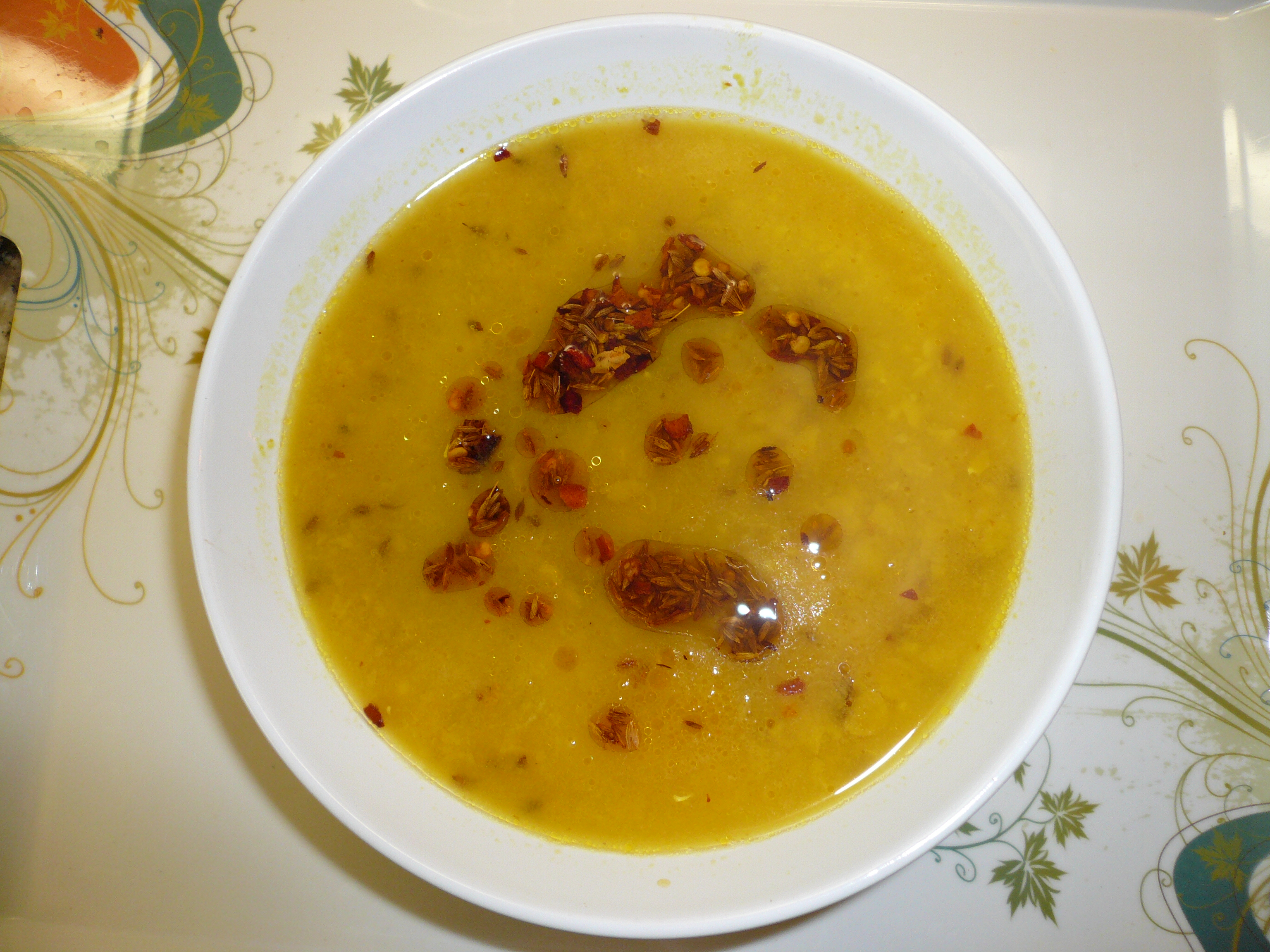 Yellow Lentil soup for winters