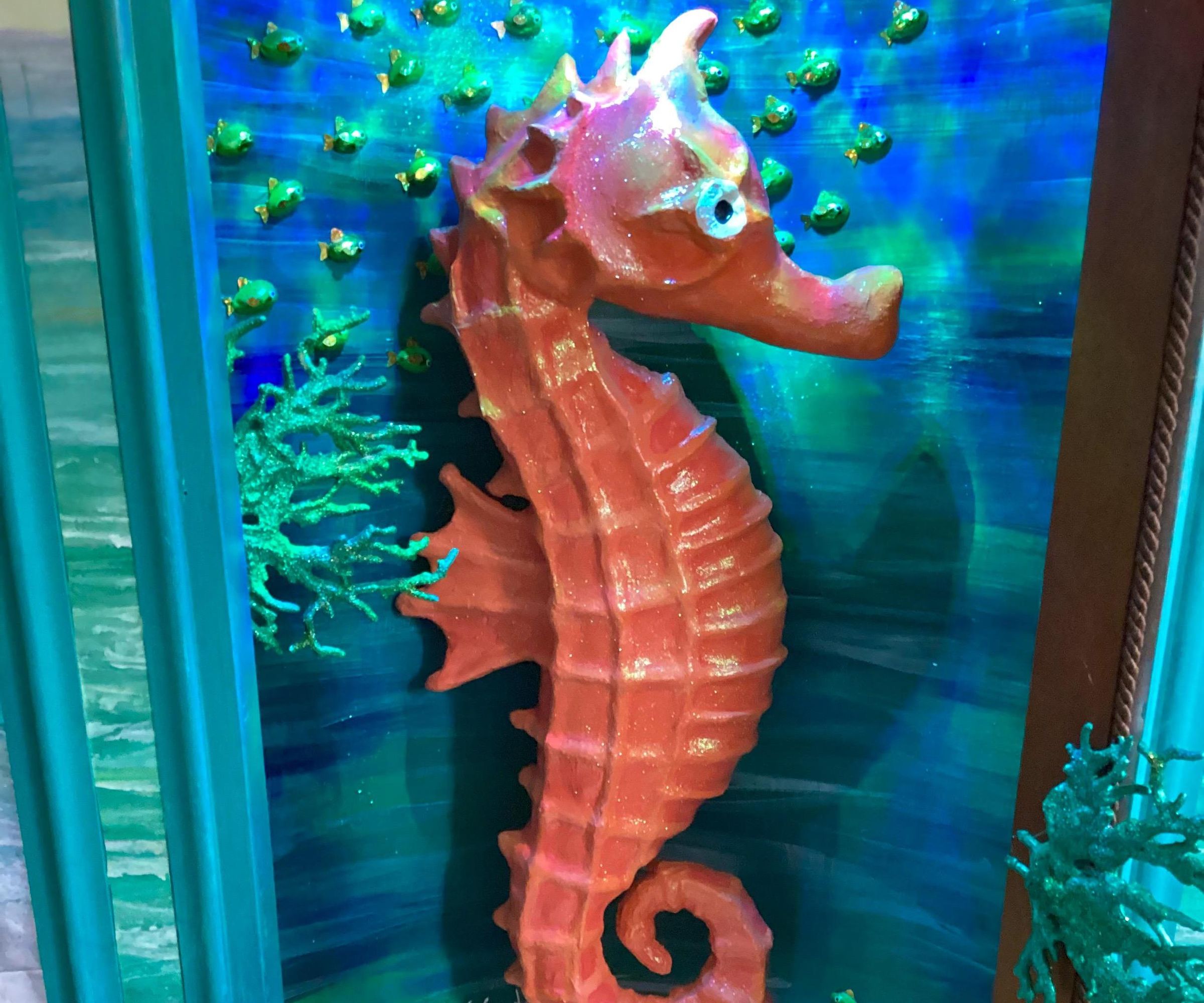 Seahorse Sculpture Cabinet