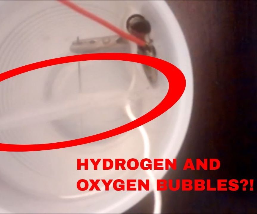 MAKE HYDROGEN & OXYGEN WITH PENCIL LEAD SCIENCE EXPERIMENT! 