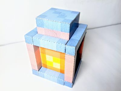 Minecraft Lantern Papercraft – Easy Cardstock Build : 7 Steps (with ...