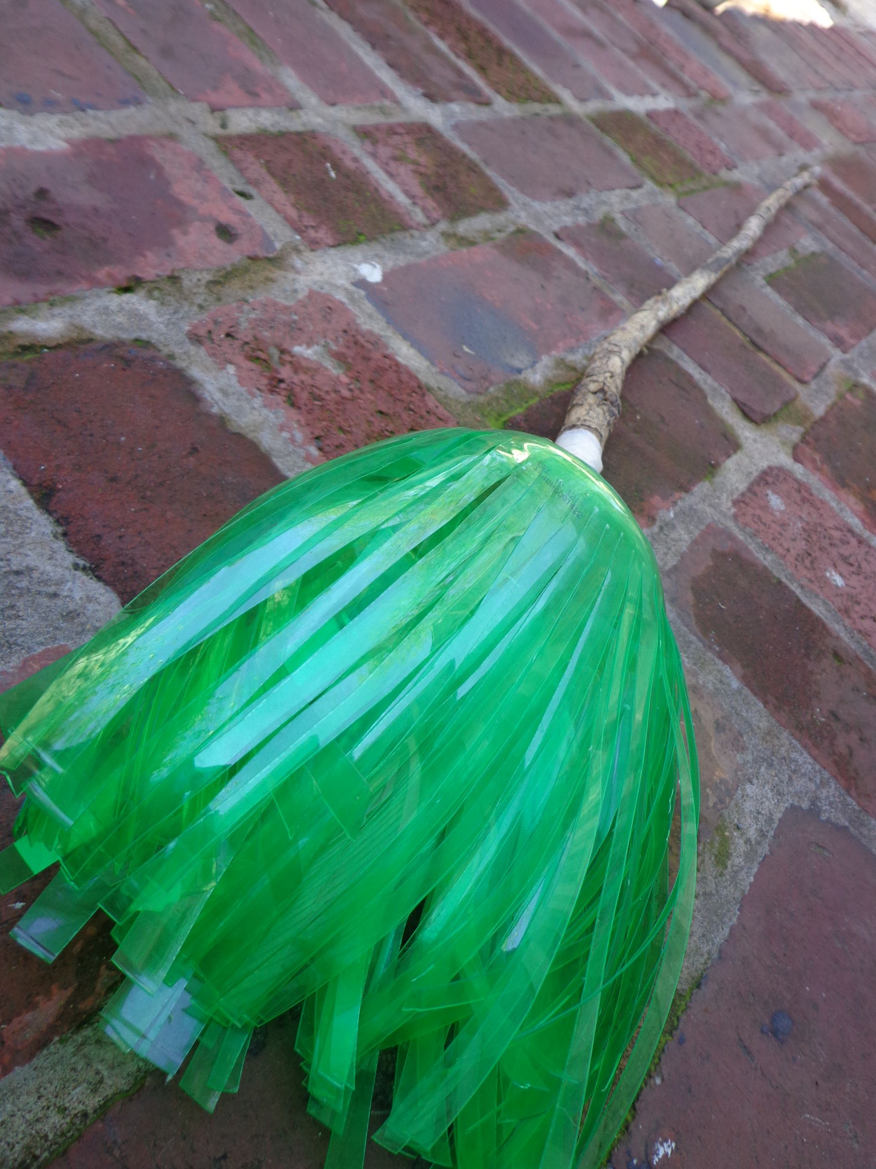 Recycled Mtn Dew Witch Broom
