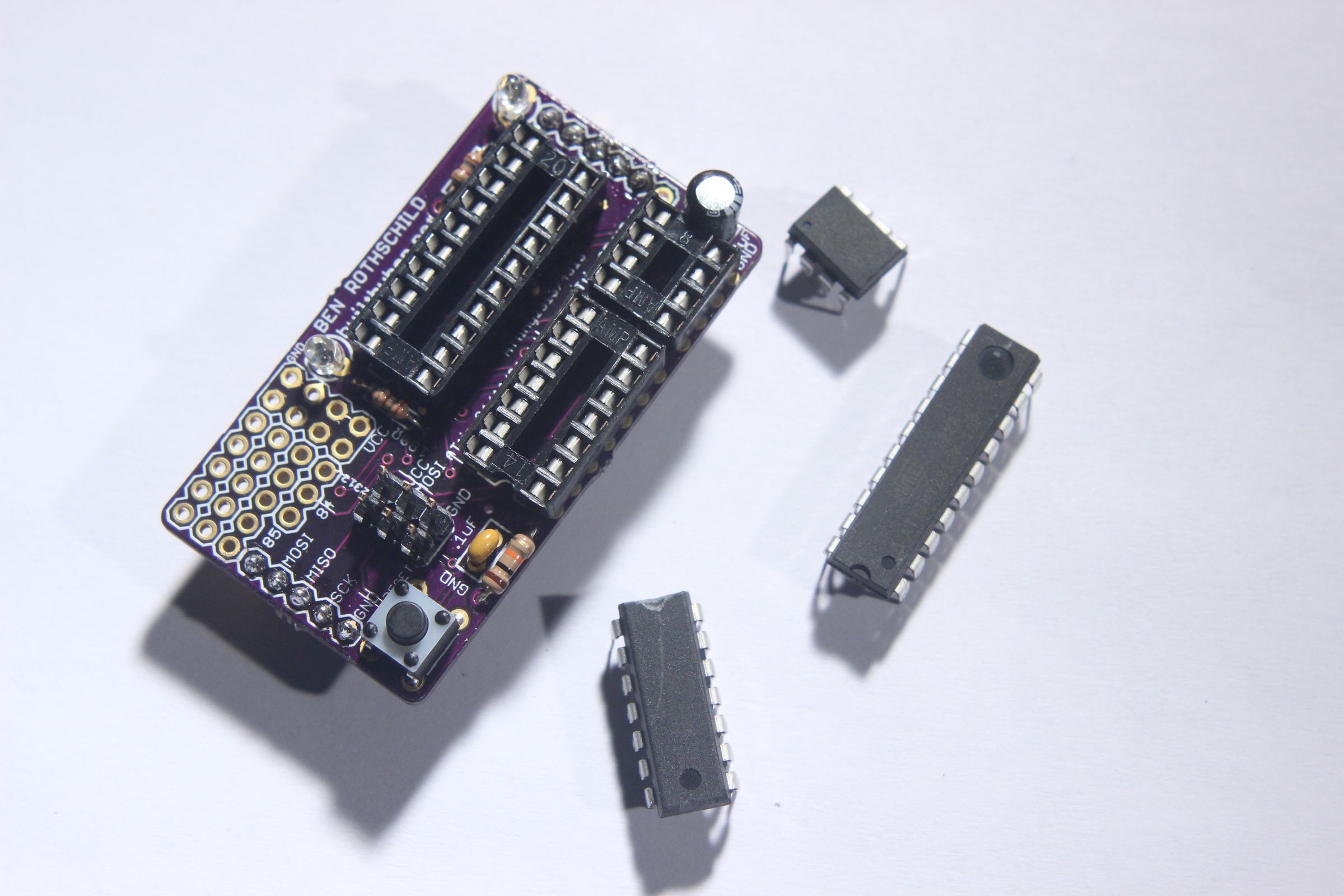 Chipper Board - ATtiny Programming Shield