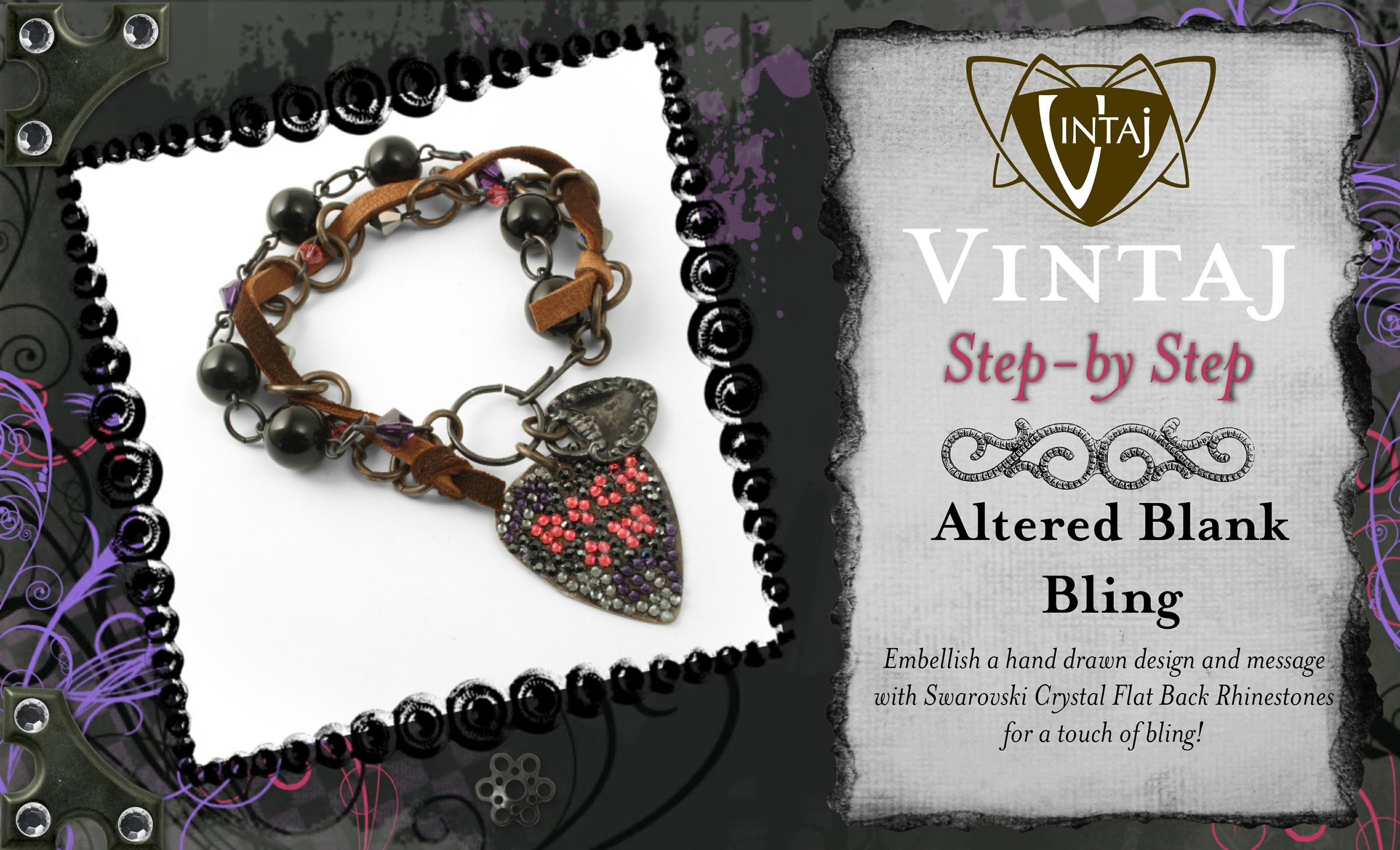 Vintaj Altered Blank Bling Tutorial