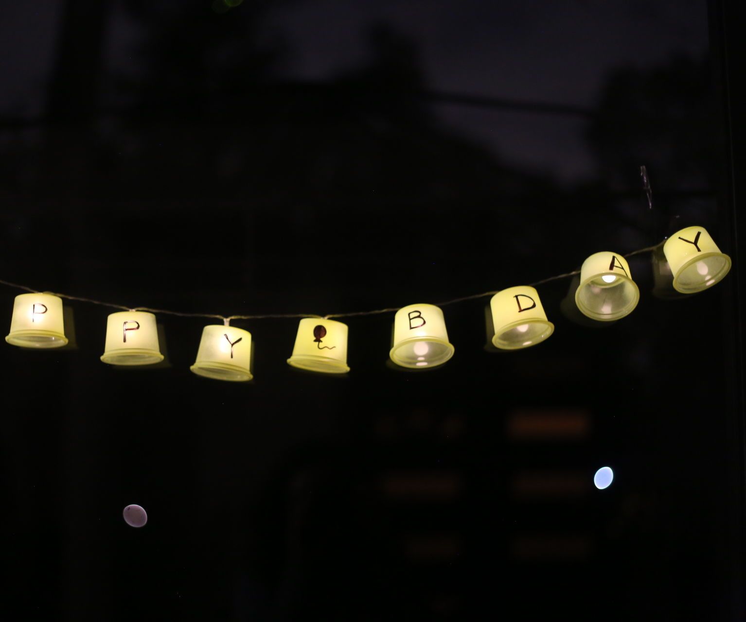 "Happy Birthday" Lights