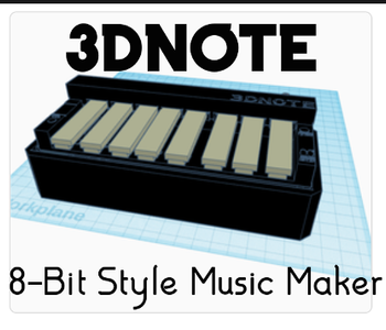 3D-Printed Musical Keyboard! (Designed With TinkerCad)
