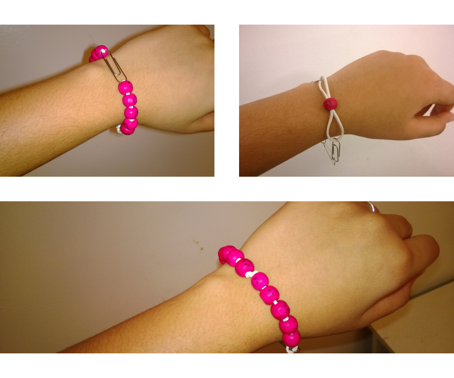 Elastic bead bracelet