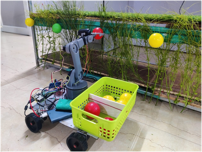 Design and Implementation of Autonomous Fruit Plucking and Segregation Robot in Vertical Farming