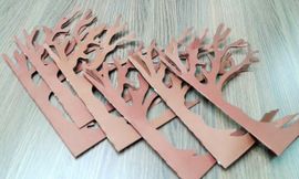 Hand Made Tree Using Chart Paper How To Draw A Tree On Chart Paper