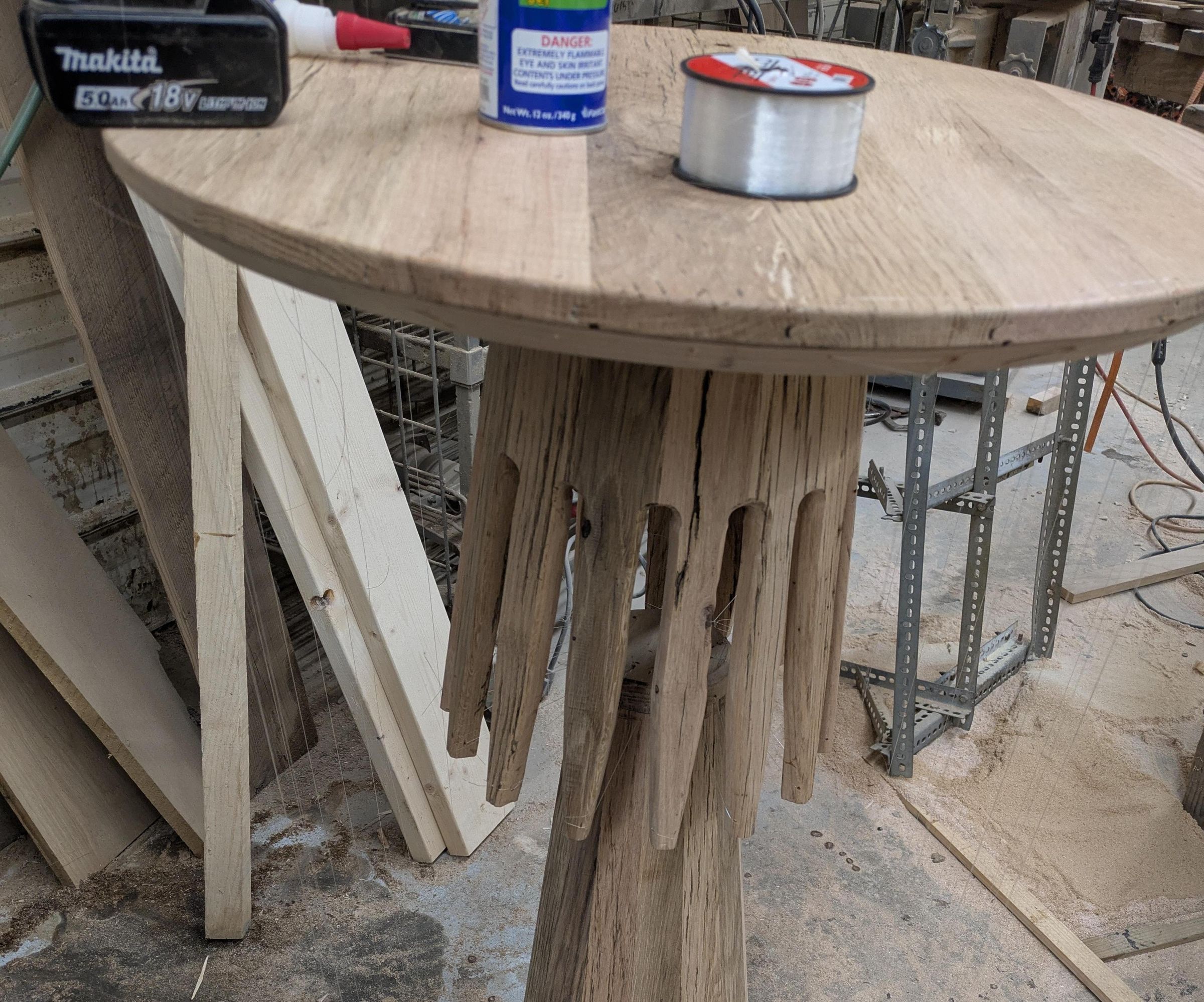 Conical Base Floating Table