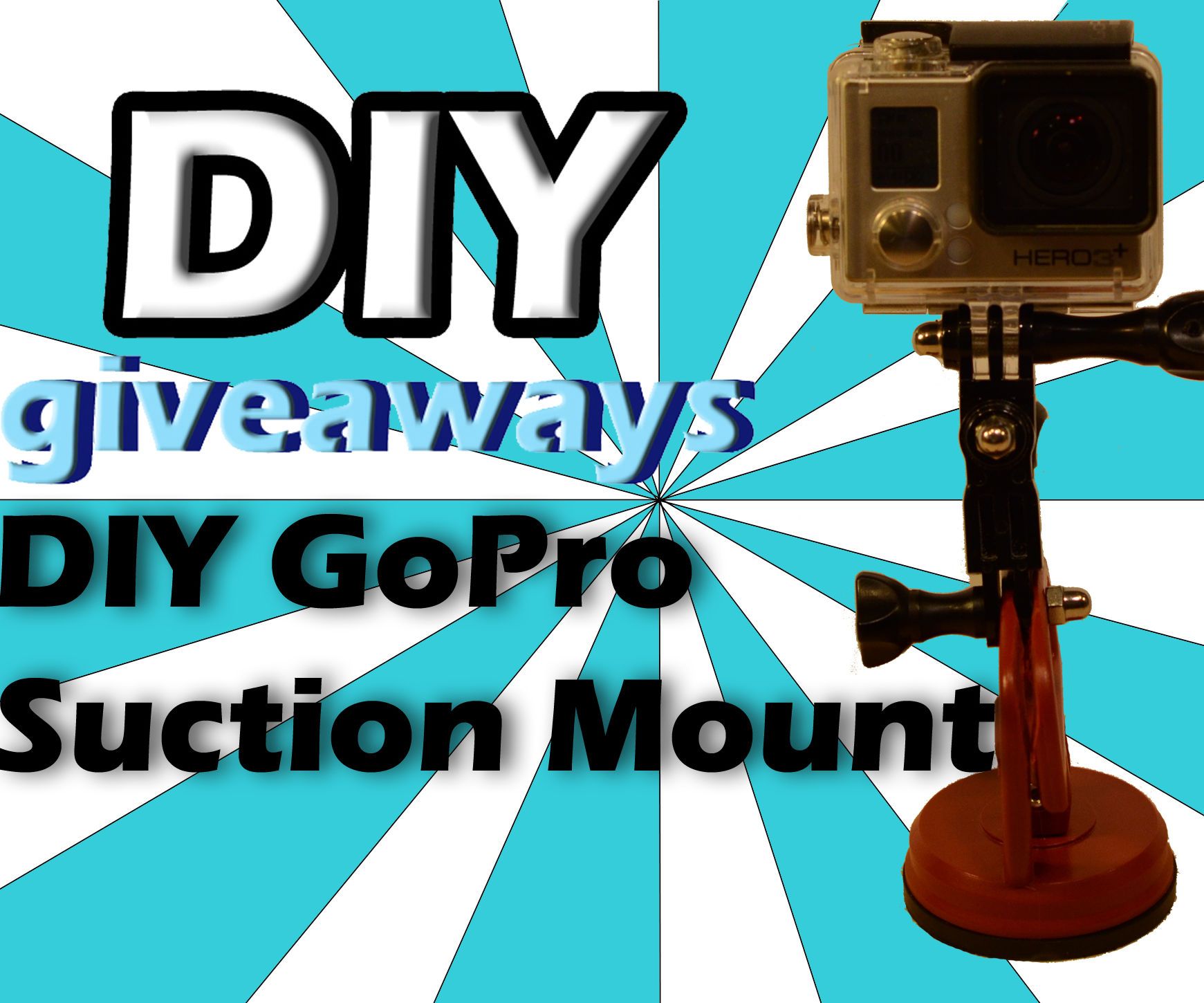 Simple DIY GoPro Suction Mount for $3!!!