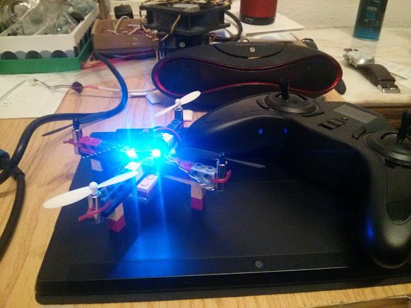 Cheap Flying Lego Quadcopter