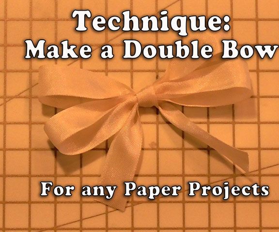 How to Make a Fancy Ribbon Double Bow for Your Crafts