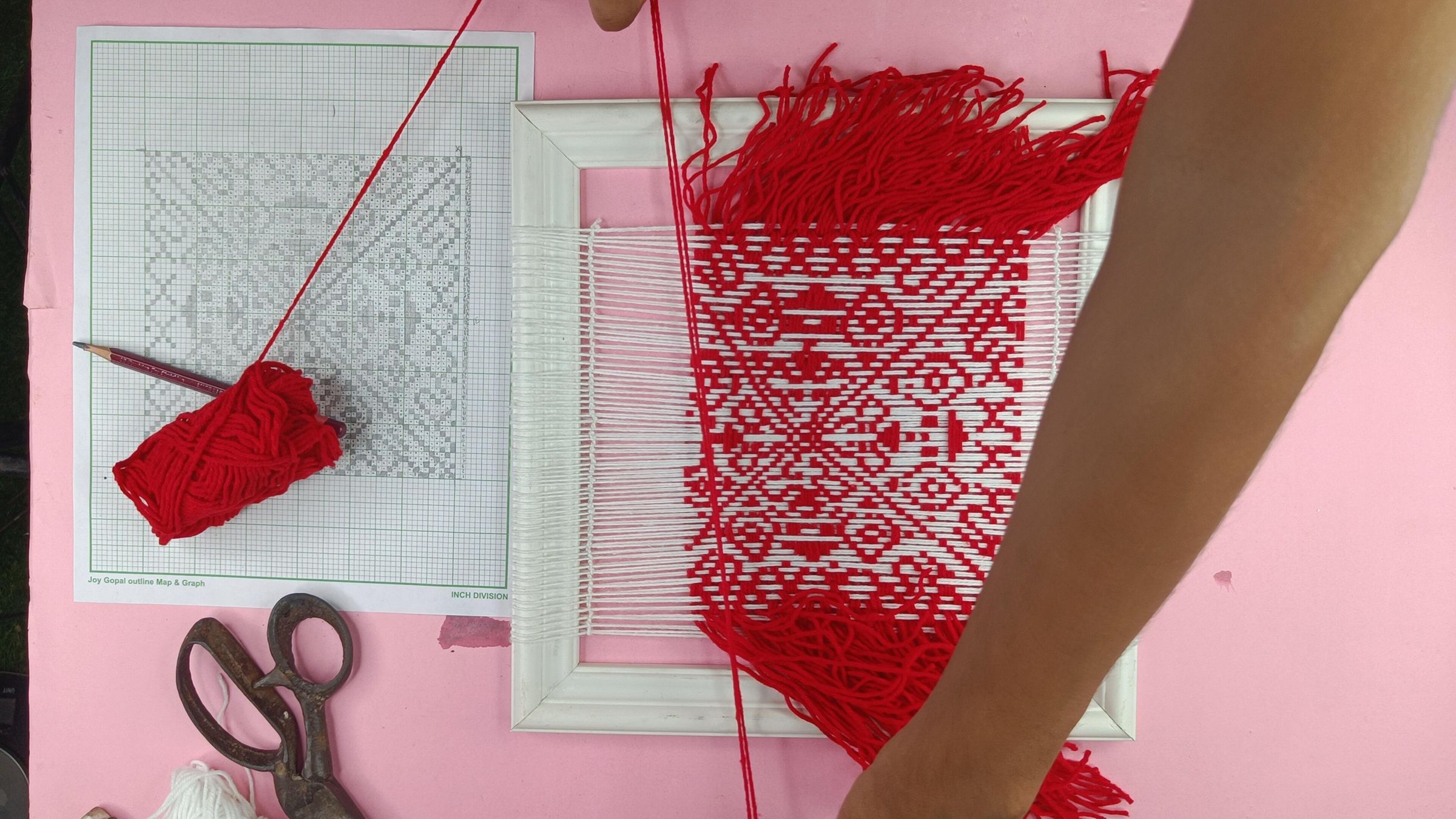 Textured Grid Art - Crafting Wool Patterns on Frames : 8 Steps (with ...